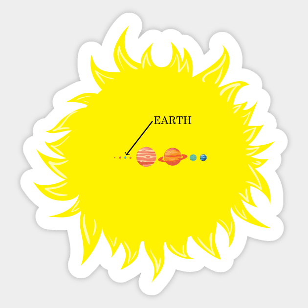 Solar System Sticker by JevLavigne